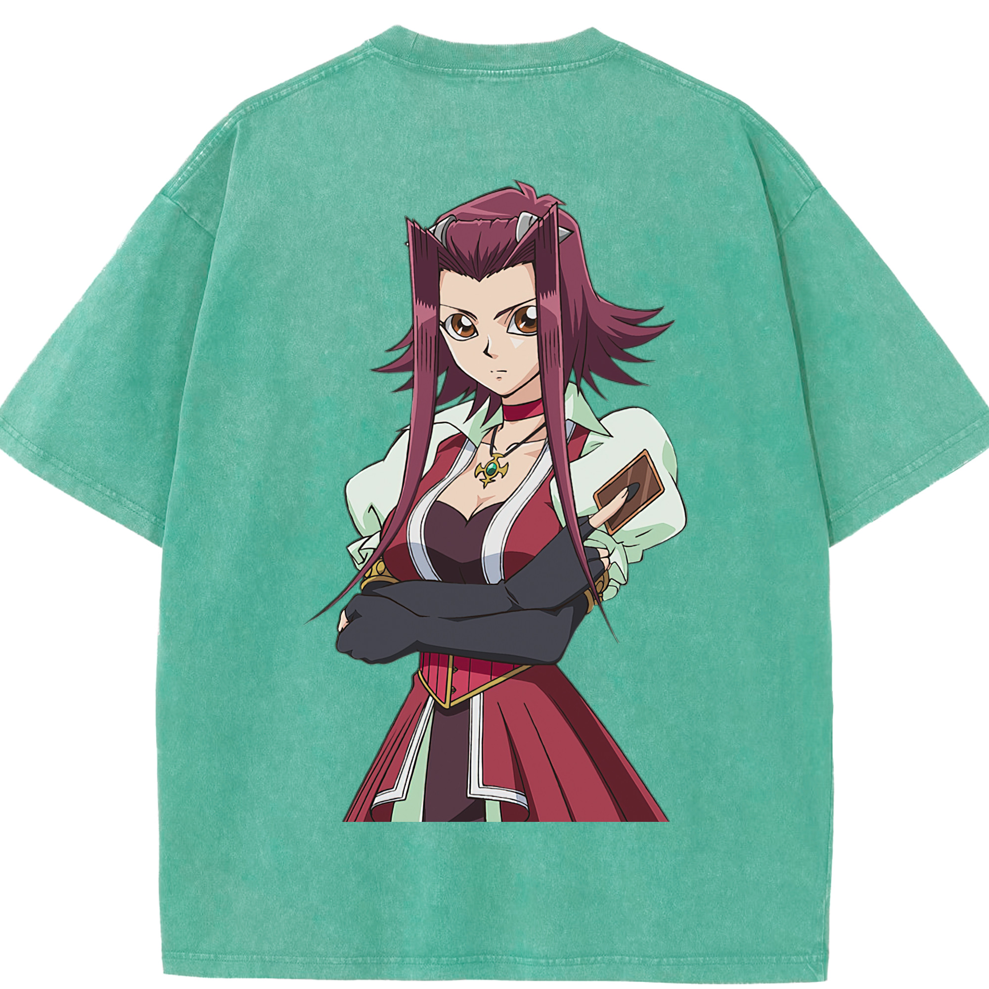 （画像用） 遊☆戯☆王 Yu-Gi-Oh! 綿100% ヴィンテージ風 半袖Tシャツ（背面プリント）